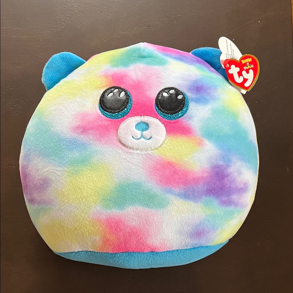 NWT Plush Squish Tye dye Bear
